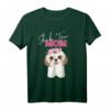 Shih Tzu Dog Mom T-Shirt mit Blumen - Süßes Geschenk für Hundemütter, Tierliebhaber und Shih Tzu Fans