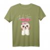 Shih Tzu Dog Mom T-Shirt mit Blumen - Süßes Geschenk für Hundemütter, Tierliebhaber und Shih Tzu Fans