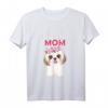 Shih Tzu Dog Mom T-Shirt mit Blumen - Süßes Geschenk für Hundemütter, Tierliebhaber und Shih Tzu Fans