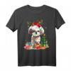 Christmas Shih Tzu Xmas Lights Reindeer Santa Shih Tzu Dog T-Shirt - Lustiges Weihnachtsoutfit für Hundeliebhaber, Familien & Rescue Dogs