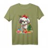 Christmas Shih Tzu Xmas Lights Reindeer Santa Shih Tzu Dog T-Shirt - Lustiges Weihnachtsoutfit für Hundeliebhaber, Familien & Rescue Dogs