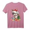 Christmas Shih Tzu Xmas Lights Reindeer Santa Shih Tzu Dog T-Shirt - Lustiges Weihnachtsoutfit für Hundeliebhaber, Familien & Rescue Dogs
