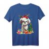 Christmas Shih Tzu Xmas Lights Reindeer Santa Shih Tzu Dog T-Shirt - Lustiges Weihnachtsoutfit für Hundeliebhaber, Familien & Rescue Dogs