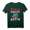 Fish Make Life Betta Splendens Kampffisch T-Shirt – Lustiges Aquarium-Design für Betta Liebhaber, Fischzüchter & Aquarianer