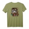 Damen Siamesische Katze mit Reggae-Dreadlocks T-Shirt - Lustiges Tiermotiv für Katzenliebhaber mit V-Ausschnitt