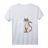 Damen T-Shirt mit Siamesischer Katze und Glitzer - Perfekt für Katzenliebhaberinnen und Siamfans