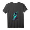 Damen Galaxy Saturn Planet Siamese Cat T-Shirt mit V-Ausschnitt – Perfektes Geschenk für Katzen- und Space-Liebhaber zu Geburtstagen, Weihnachten & mehr