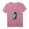 Damen Galaxy Saturn Planet Siamese Cat T-Shirt mit V-Ausschnitt – Perfektes Geschenk für Katzen- und Space-Liebhaber zu Geburtstagen, Weihnachten & mehr