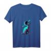 Damen Galaxy Saturn Planet Siamese Cat T-Shirt mit V-Ausschnitt – Perfektes Geschenk für Katzen- und Space-Liebhaber zu Geburtstagen, Weihnachten & mehr