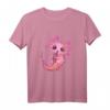 Süßes rosa Axolotl T-Shirt mit Plüsch-Optik und Boba Tea Design – Perfektes Geschenk für Kinder, Jungen und Mädchen zum Geburtstag oder Weihnachten