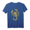 Goldenes Skorpion Sternzeichen T-Shirt mit Goldfolie – Stylisches Tier- und Astrologie-Design für Skorpion-Geborene