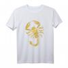 Goldenes Skorpion Sternzeichen T-Shirt mit Goldfolie – Stylisches Tier- und Astrologie-Design für Skorpion-Geborene