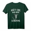 Just A Girl Who Loves Scorpions T-Shirt – Klassisches Damen T-Shirt mit Skorpion-Motiv, ideales Geschenk für Tier- und Insekteliebhaber
