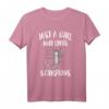Just A Girl Who Loves Scorpions T-Shirt – Klassisches Damen T-Shirt mit Skorpion-Motiv, ideales Geschenk für Tier- und Insekteliebhaber