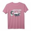 Abstand bitte Quarantäne Stinktier mit Maske T-Shirt – Humorvolles Geschenk für Jugendliche, Freunde und Familie zu Geburtstag oder Weihnachten