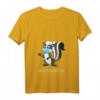 Damen Abstand halten Stinktier mit Mundschutz T-Shirt mit V-Ausschnitt – Lustiges Tiermotiv für Tierliebhaber, Kinder & Geburtstagsgeschenk
