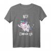 Einhorn Nö Spruch T-Shirt mit Mittelfinger – Humorvolles Geschenk für Einhornliebhaber und Rebellische
