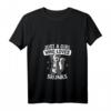Damen Just A Girl Who Loves Skunks Lustiges Stinktier Kostüm T-Shirt mit V-Ausschnitt – Perfektes Geschenk für Frauen, Mütter & Töchter zu Geburtstag & Weihnachten