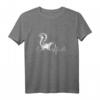Herzschlag Stinktier T-Shirt - Lustiges Tiermotiv Geschenk für Tierliebhaber, Haustierbesitzer & Tierpfleger zu Weihnachten & Geburtstag