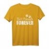 Best Friends Forever Hund T-Shirt mit Pfotenabdruck – Perfektes Geschenk für Hundeliebhaber zum Gassi, Geburtstag oder Weihnachten