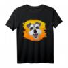Schnauzer Hund Motiv mit Sonnenuntergang - Sommer T-Shirt für Schnauzer Mama, Papa, Gassi & Hundetraining