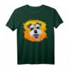 Schnauzer Hund Motiv mit Sonnenuntergang - Sommer T-Shirt für Schnauzer Mama, Papa, Gassi & Hundetraining