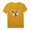 Schnauzer Hund Motiv mit Sonnenuntergang - Sommer T-Shirt für Schnauzer Mama, Papa, Gassi & Hundetraining