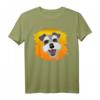 Schnauzer Hund Motiv mit Sonnenuntergang - Sommer T-Shirt für Schnauzer Mama, Papa, Gassi & Hundetraining