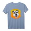 Schnauzer Hund Motiv mit Sonnenuntergang - Sommer T-Shirt für Schnauzer Mama, Papa, Gassi & Hundetraining