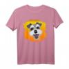 Schnauzer Hund Motiv mit Sonnenuntergang - Sommer T-Shirt für Schnauzer Mama, Papa, Gassi & Hundetraining