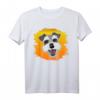 Schnauzer Hund Motiv mit Sonnenuntergang - Sommer T-Shirt für Schnauzer Mama, Papa, Gassi & Hundetraining