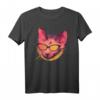 Sphynx Katze Kätzchen mit Sonnenbrille Retro T-Shirt - Perfektes Geschenk für Katzenliebhaber zu Geburtstag & Weihnachten