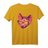 Sphynx Katze Kätzchen mit Sonnenbrille Retro T-Shirt - Perfektes Geschenk für Katzenliebhaber zu Geburtstag & Weihnachten