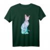 HapFrog T-Shirt mit Pastell Goth Sphynx-Katze & Tattoo-Design – Mystisches Halloween Katzen Shirt für Tierliebhaber & Freunde