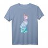 HapFrog T-Shirt mit Pastell Goth Sphynx-Katze & Tattoo-Design – Mystisches Halloween Katzen Shirt für Tierliebhaber & Freunde
