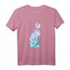 HapFrog T-Shirt mit Pastell Goth Sphynx-Katze & Tattoo-Design – Mystisches Halloween Katzen Shirt für Tierliebhaber & Freunde