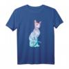 HapFrog T-Shirt mit Pastell Goth Sphynx-Katze & Tattoo-Design – Mystisches Halloween Katzen Shirt für Tierliebhaber & Freunde