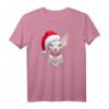 Weiß Sphynx-Katze in Santa Claus Hat Weihnachten T-Shirt – Lustiges Geschenk für Katzenliebhaber & Sphynx-Fans