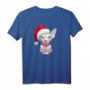 Weiß Sphynx-Katze in Santa Claus Hat Weihnachten T-Shirt – Lustiges Geschenk für Katzenliebhaber & Sphynx-Fans