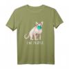 SPHYNX Katze mit Gesichtsmaske Mundschutz T-Shirt – Lustiges Katzenmotiv für Katzenliebhaber, Weihnachts- und Geburtstagsgeschenk