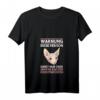 Damen Warnung diese Person redet nur über Sphynx Katzen T-Shirt mit V-Ausschnitt – Perfekt für Katzenliebhaber & Sphynx Fans