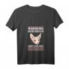 Damen Warnung diese Person redet nur über Sphynx Katzen T-Shirt mit V-Ausschnitt – Perfekt für Katzenliebhaber & Sphynx Fans