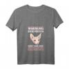 Damen Warnung diese Person redet nur über Sphynx Katzen T-Shirt mit V-Ausschnitt – Perfekt für Katzenliebhaber & Sphynx Fans