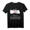 Offizielles Sphynx Katze Schlafshirt – Lustiges Nacktkatze T-Shirt für Katzenliebhaber, Morgenmuffel & Schlafmützen, Perfekt als Geschenk für Familie & Freunde