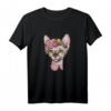 Sphynx Cat Shirt – Süße haarlose Katze mit Blumen T-Shirt, perfektes Geschenk für Katzenliebhaber & Tierfreunde