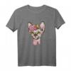 Sphynx Cat Shirt – Süße haarlose Katze mit Blumen T-Shirt, perfektes Geschenk für Katzenliebhaber & Tierfreunde
