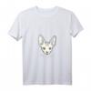 Damen Sphynx Katze T-Shirt ohne Fell, Kätzchen Design mit V-Ausschnitt – Perfektes Geschenk für Katzenliebhaber