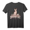 Lustiges Katzen Sphinx Mieze Katzenliebhaber Geschenk T-Shirt – Perfekt für Geburtstage & Weihnachten für Sphynx Katzenfans