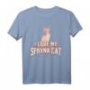 Lustiges Katzen Sphinx Mieze Katzenliebhaber Geschenk T-Shirt – Perfekt für Geburtstage & Weihnachten für Sphynx Katzenfans
