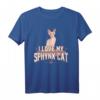 Lustiges Katzen Sphinx Mieze Katzenliebhaber Geschenk T-Shirt – Perfekt für Geburtstage & Weihnachten für Sphynx Katzenfans